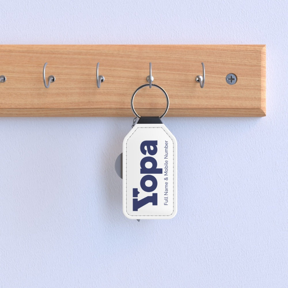 Yopa Faux Leather Keyring (3 x Options) Personalised