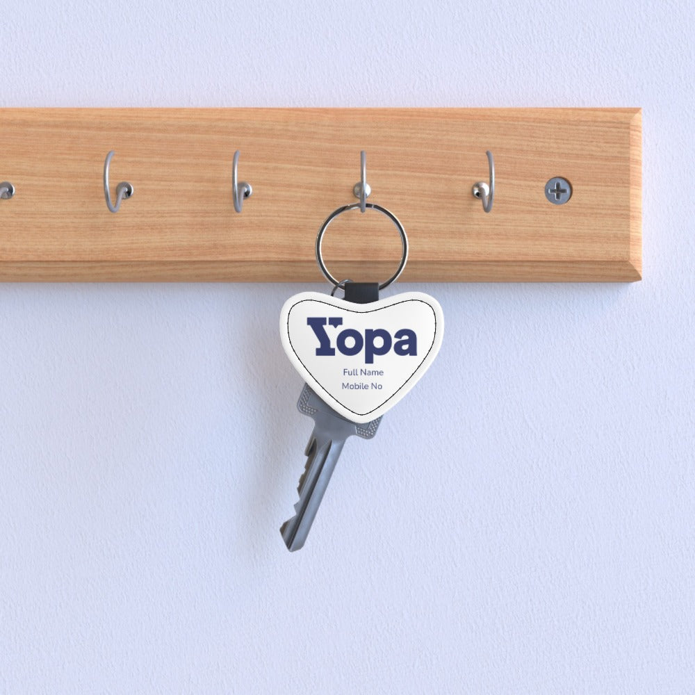 Yopa Faux Leather Keyring (3 x Options) Personalised